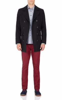 Oxford Men's Kenton Slim Fit Shirt - Navy -Fashion Menswear Shop 007cbf70932cb90d577ab63ababc8bee