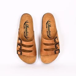 Moosefield Men's Leather Sandals - Light Brown -Fashion Menswear Shop 00b9ea2e16704eaefca28d3ff34c3377