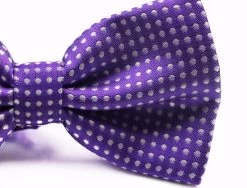 Mens Purple Plain Coloured Bow Tie With White Polka Dots -Fashion Menswear Shop 01b14ffee4cd75329a16e4b0c23a0d80