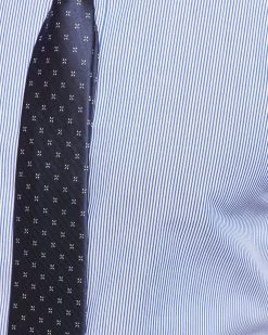 Oxford Men's Beckton French Cuff Striped Shirt - Navy -Fashion Menswear Shop 0238d28c7621cfeb454dddfc65d136da