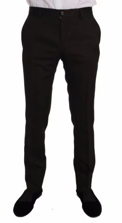 Dolce & Gabbana Dolce Gabbana Brown Wool Crystal Bee Slim Fit MARTINI -Fashion Menswear Shop 02c4474e540add07a774888dadd812a7