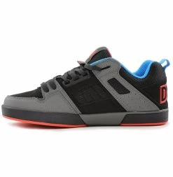 Mens DVS Comanche 2.0- Charcoal Fiery Red Blue Nubuck -Fashion Menswear Shop 036d6f31281f7183b8d456216b88b9be