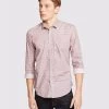 Oxford Men's Kenton Paisley Print Shirt - Navy/Pink