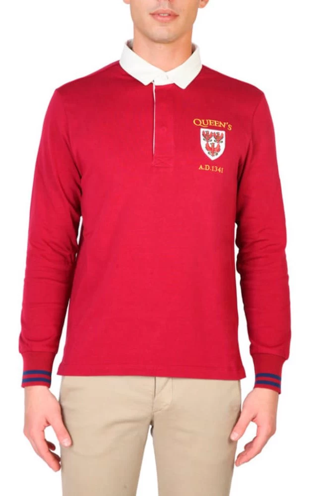 Oxford University AW6QUEENS Polo For Men Red 1 Oxford University AW6QUEENS Polo For Men Red