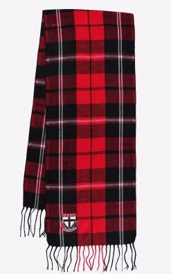 St Kilda Saints AFL Tartan Classy Scarf Warm Winter Neckwear