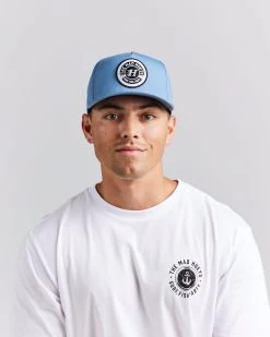 Mens The Mad Hueys Surf Fish Party Twill Snapback - SLATE -Fashion Menswear Shop 05d8e751425d59bbe3742057b81d4521