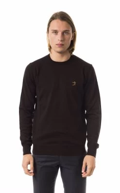 Uominitaliani Brown Merino Wool Sweater