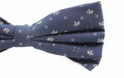 Mens Navy Preppy Leaf & Dots Patterned Cotton Bow Tie -Fashion Menswear Shop 06d8e970a7fc2fd1adadc510b81aedcf