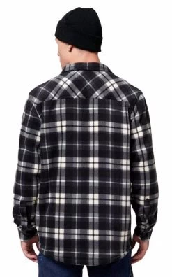 Mens Hard Yakka Legends Sherpa Fleece Jacket Shirt Black/Grey With Free Beanie -Fashion Menswear Shop 070b1445b532bbc32ae9b9bd849ec774