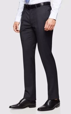Oxford Men's Auden Wool Suit Trousers - Charcoal -Fashion Menswear Shop 087eb96bacd4ee10d39d1274283e973a