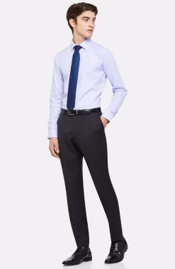 Oxford Men's Hopkins Wool Suit Trousers - Charcoal -Fashion Menswear Shop 09c22e5da3d59ff6ef2900bb72bfc485