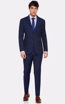 Oxford Men's Marlowe Wool Suit Jacket - Navy -Fashion Menswear Shop 09dc0ad4cab11b65fcc177f1b3b73f19