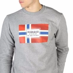 Napapijri Bera Grey Mens Sweatshirts -Fashion Menswear Shop 0a0ddc04aac3868c82d72b5c665f5d78