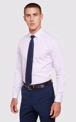 Oxford Men's Beckton French Cuff Shirt - Pink/White -Fashion Menswear Shop 0b229e0008a0994dbe558967d6ea9219