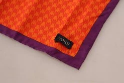 Scotch & Soda Orange Purple Silk Square Handkerchief Scarf -Fashion Menswear Shop 0b975bfdad954df81a040ddb370d1136