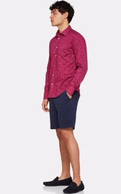 Oxford Men's Kenton Floral Print Shirt - Red 14 Oxford Men's Kenton Floral Print Shirt - Red -Fashion Menswear Shop 0bde11eaac203a905808f0ef1b06f800