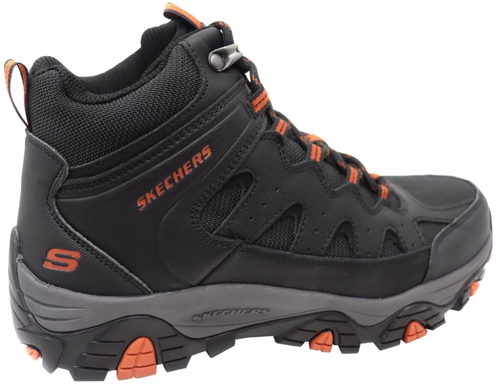 Skechers Mens Comfortable Relaxed Fit Pine Trail Gotera Leather Boots - Black 2 Skechers Mens Comfortable Relaxed Fit Pine Trail Gotera Leather Boots - Black - Image 2