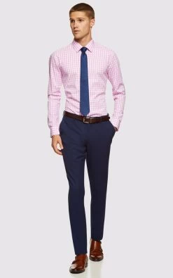 Oxford Men's Beckton Checked Shirt - Pink 10 Oxford Men's Beckton Checked Shirt - Pink -Fashion Menswear Shop 0c8db5ba3fea003606f8f0fb104949c7