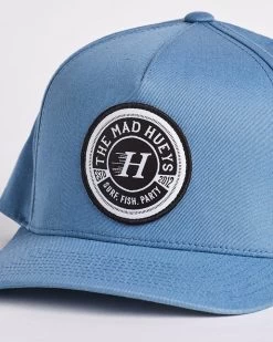 Mens The Mad Hueys Surf Fish Party Twill Snapback - SLATE -Fashion Menswear Shop 0c97aedef73fccc2a6513bf8c3984042