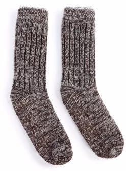 Demdaco Mens Giving Slipper Socks - Expresso