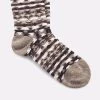 Birkenstock Socks Ethno Faded Khaki Linen Blend Mens Socks