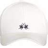 La Martina White Cotton Hats & Cap