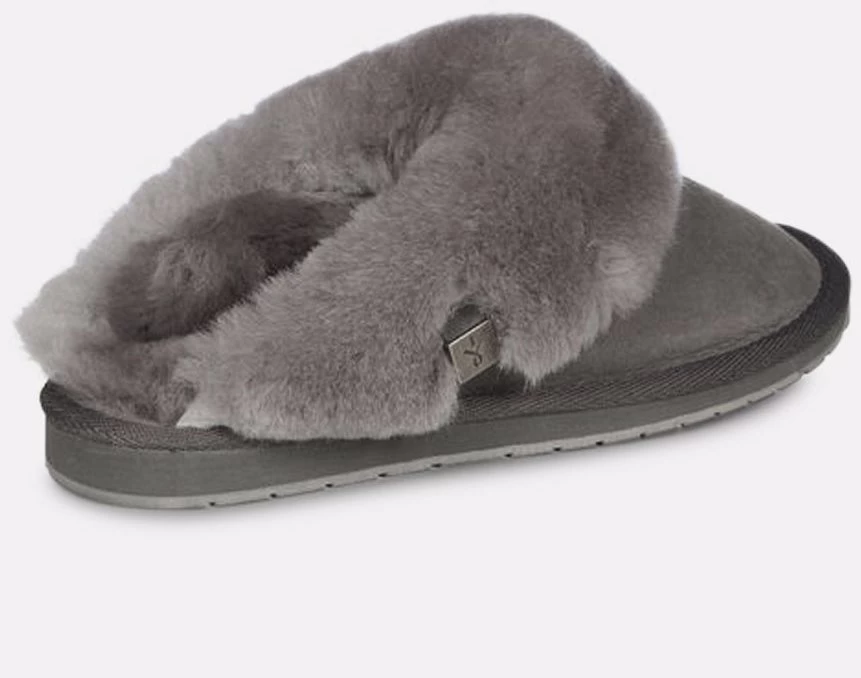 EMU Australia EMU Platinum Eden Charcoal Sheepskin Slippers - Grey 3 EMU Australia EMU Platinum Eden Charcoal Sheepskin Slippers - Grey - Image 3