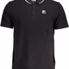 Fila Black Cotton Polo Shirt