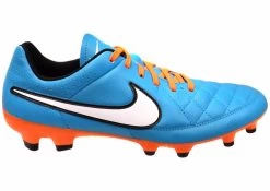 Nike Mens Tiempo Genio II Leather FG Football/Soccer Boots - Blue