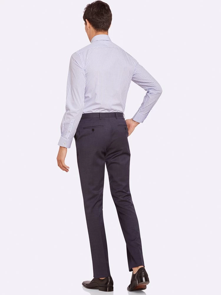 Oxford Men's Kensington Checked Shirt - Blue 7 Oxford Men's Kensington Checked Shirt - Blue - Image 7