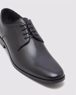 Oxford Men's Larry Leather Derby Shoes - Black -Fashion Menswear Shop 1117cd995e6ebc797b292e9146d3d35c