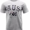 Adult T Shirt Australian Australia Day Souvenir Gift 100% Cotton - AUS Flag-Grey