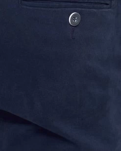 Oxford Men's Luka Stretch Organic Cotton Pants - Classic Blue -Fashion Menswear Shop 1209a1d583c5bd322912558a7aea5c10