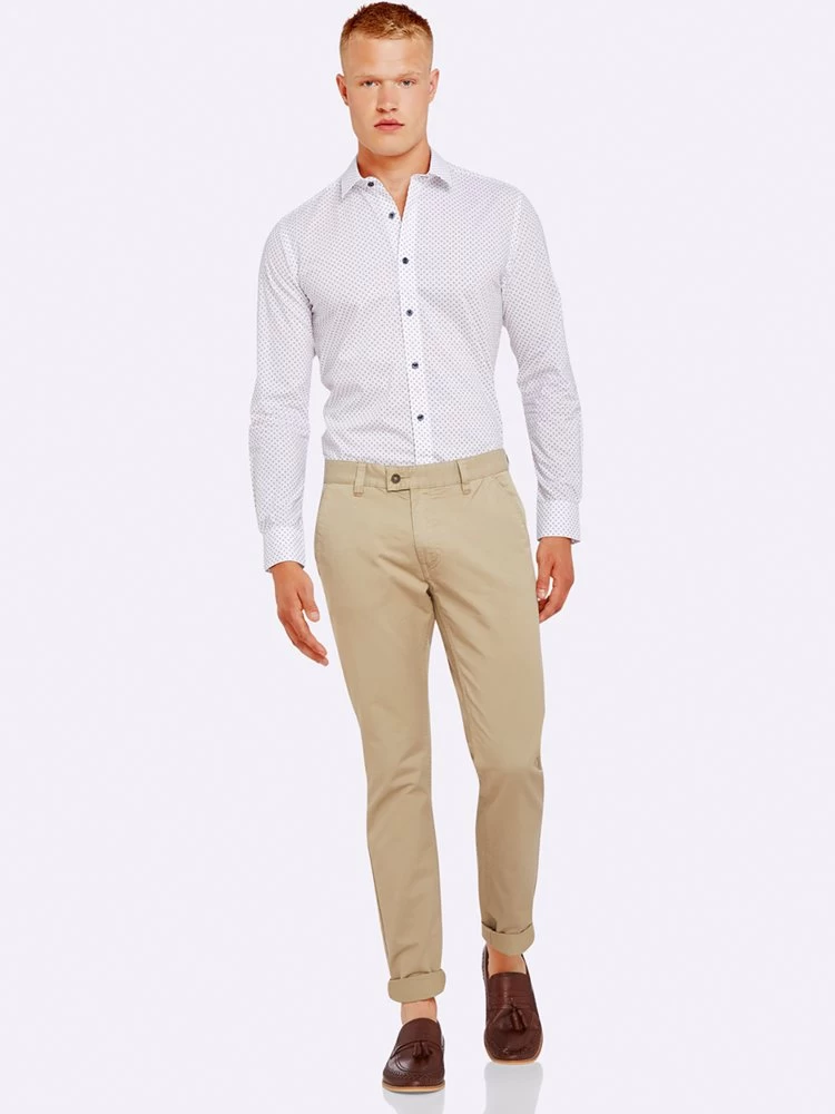 Oxford Men's Kenton Printed Shirt Navy / - Navy/Red 5 Oxford Men's Kenton Printed Shirt Navy / - Navy/Red - Image 5