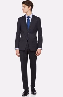 Oxford Men's Hopkins Wool Suit Trousers - Charcoal -Fashion Menswear Shop 125f724e540642e9e622c3378c124484