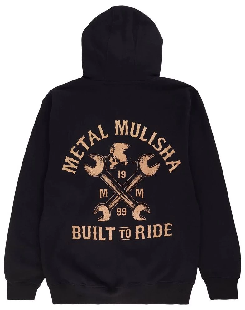 Mens Metal Mulisha Service Zip Hoody - BLACK 1 Mens Metal Mulisha Service Zip Hoody - BLACK