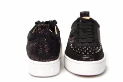 Christian Louboutin Version Black Happy Rui Spikes Flat Shoes -Fashion Menswear Shop 13927fccd2974c9a133cc8a22025ce71