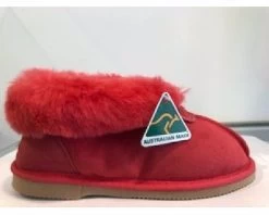 Merino Craft Ladies Slippers - Red
