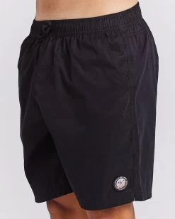 Mens The Mad Hueys Good Day Volley 18" - VINTAGE BLACK -Fashion Menswear Shop 13c2f9649aa422741bcbe03b092402bc