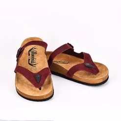 Moosefield Men's Boston Leather Sandals - Burgundy -Fashion Menswear Shop 1468d0bfa8d602c20fd4bab3d1c0cf94