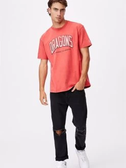Cotton On NRL Dragons Collegiate T Shirt Mens