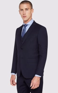 Oxford Men's Auden Wool Suit Jacket - Ink -Fashion Menswear Shop 16670b1773662711bd13fea5a7850ccd