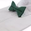 Mens Green Multicoloured Star Cotton Bow Tie