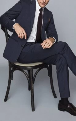 Reiss Men's Grit Single Breasted Microtex Suit Jacket - Navy -Fashion Menswear Shop 16ecd309 88c4 4a75 bfc4 cbb912ceb9e6