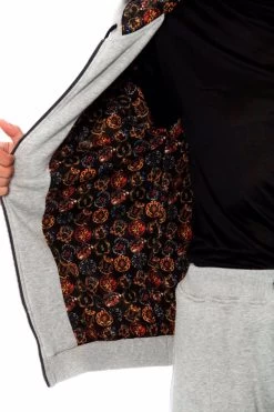 Billionaire Italian Couture Gray Cotton Hooded Sweatsuit -Fashion Menswear Shop 177f5ea53a32a7050d3757eeb4ecc503