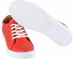 Noosy Men's Genuine Leather Sneakers - Red -Fashion Menswear Shop 17dbb122 fe88 453e b3b2 0231c504edf4
