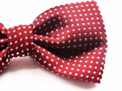 Mens Red Plain Coloured Bow Tie With White Polka Dots 6 Mens Red Plain Coloured Bow Tie With White Polka Dots -Fashion Menswear Shop 1895d455874e97f791ddf0953c0e1163