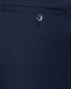 Oxford Men's Hopkins Wool Rich Check Suit Pants - Navy -Fashion Menswear Shop 194e5feb7680a739787bed36699d1ed5