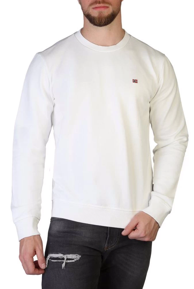 Napapijri Men's White Sweatshirt