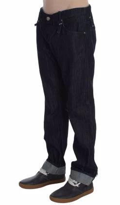 Acht Blue Cotton Regular Straight Fit Jeans -Fashion Menswear Shop 1a146839232b0071540fd9af7bf03476